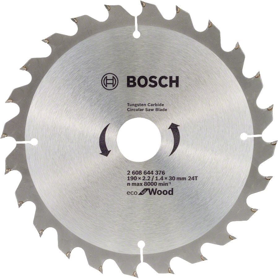 Bosch - Ekonomik Seri 190*30 mm 24 Diş 10'lu Daire Testere Bıçağı 2608644613