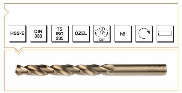 MTE HSSE 4,00 MM ALTIN SERİ MATKAP DIN 338 RN