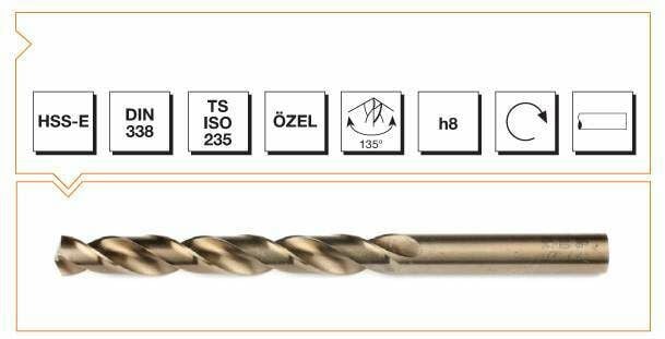 MTE HSSE 4,50 MM ALTIN SERİ MATKAP DIN 338 RN