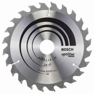BOSCH - OPTİLİNE SERİSİ AHŞAP İÇİN DAİRE TESTERE BIÇAĞI 184*30 MM 24 DİŞ 2608640610