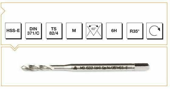 MTE HSS M 10 HELİS MAKİNA KLAVUZU DIN 371/C 400934